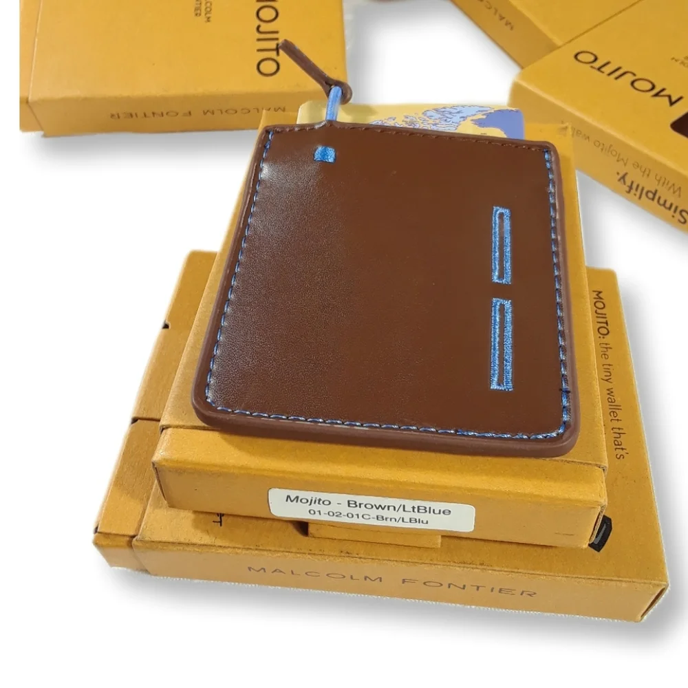 Wallet Men Vegan Leather Mojito Cash Card Holders Slim Travel Accessories Wallet
